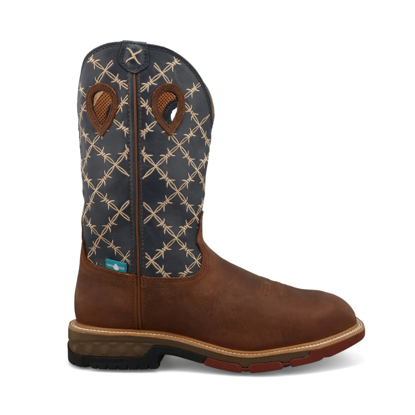 Twisted X Men's Hazel & Navy Western Work Boot MXBNWM1