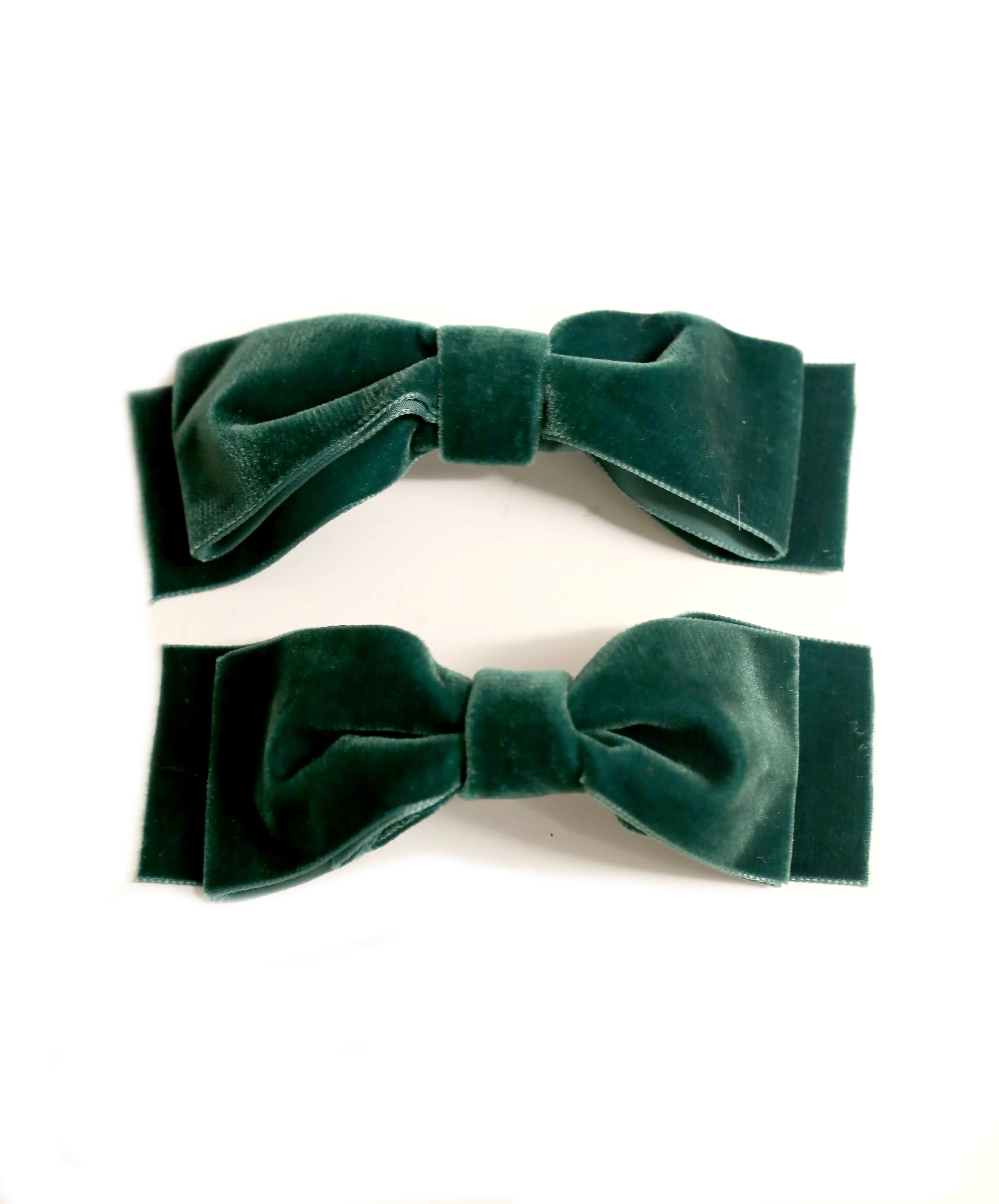 Velvet Bow Shoe Clips - Made to Order