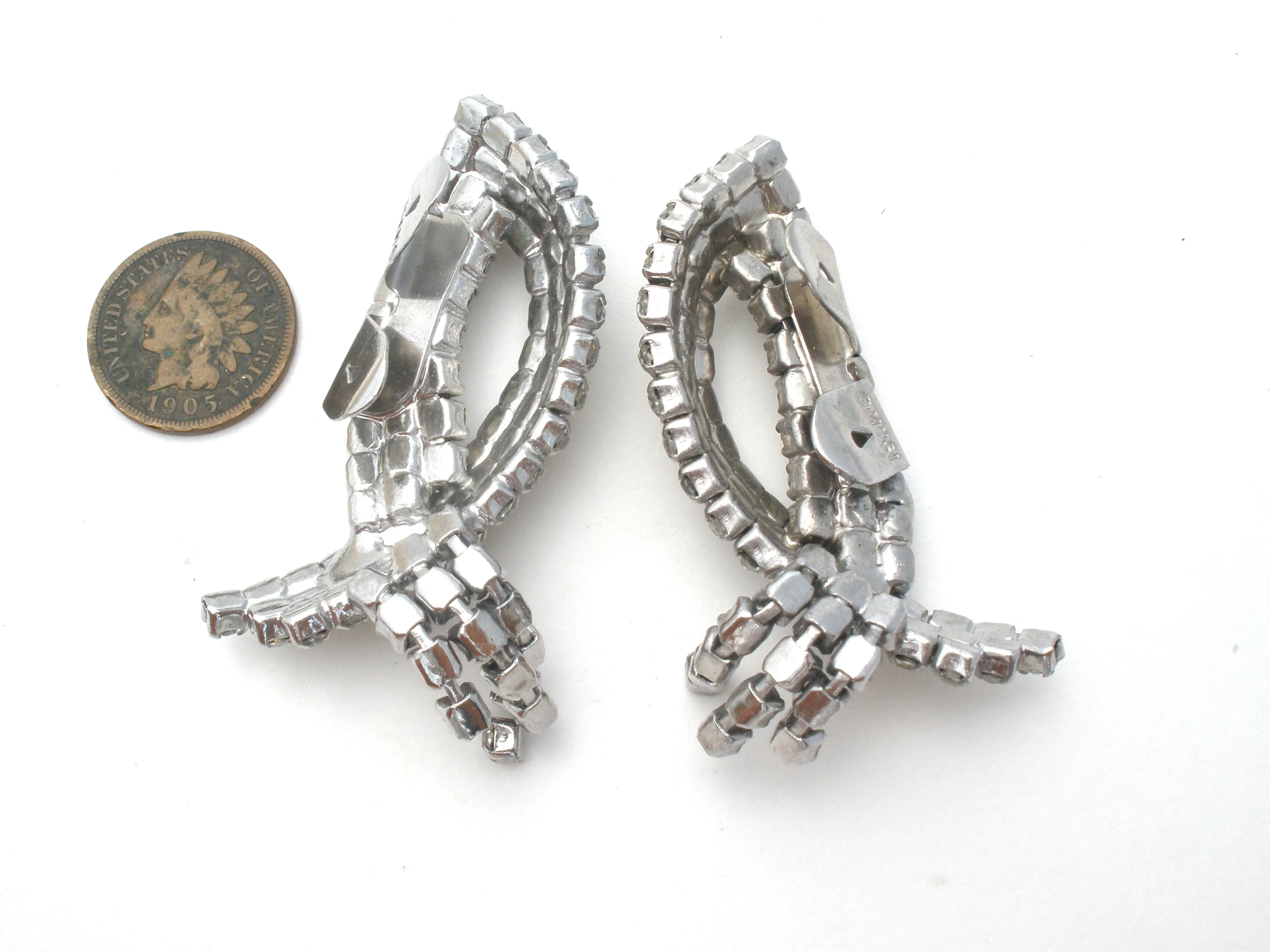 Vintage Rhinestone Shoe Clips by Musi