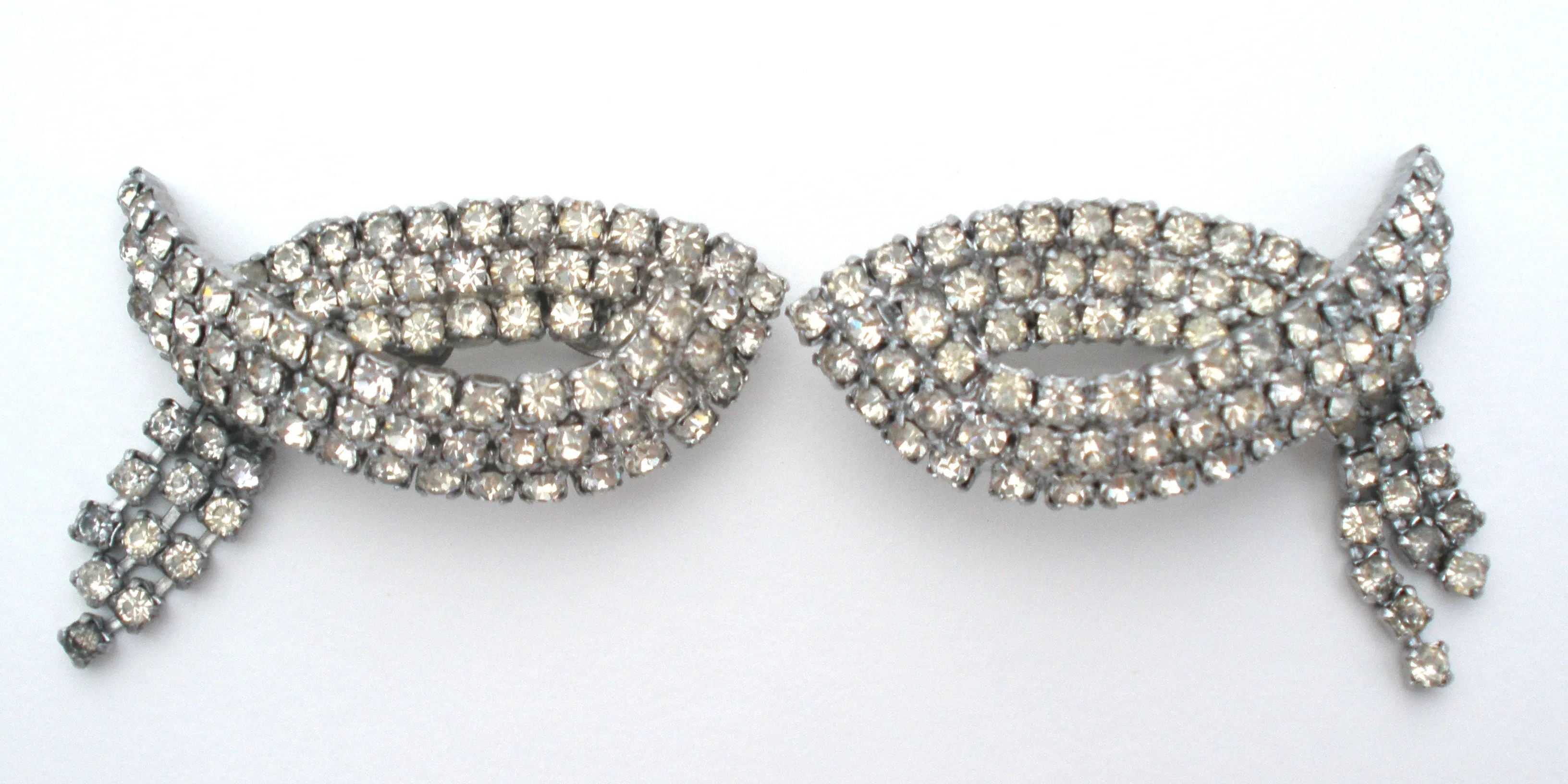 Vintage Rhinestone Shoe Clips by Musi