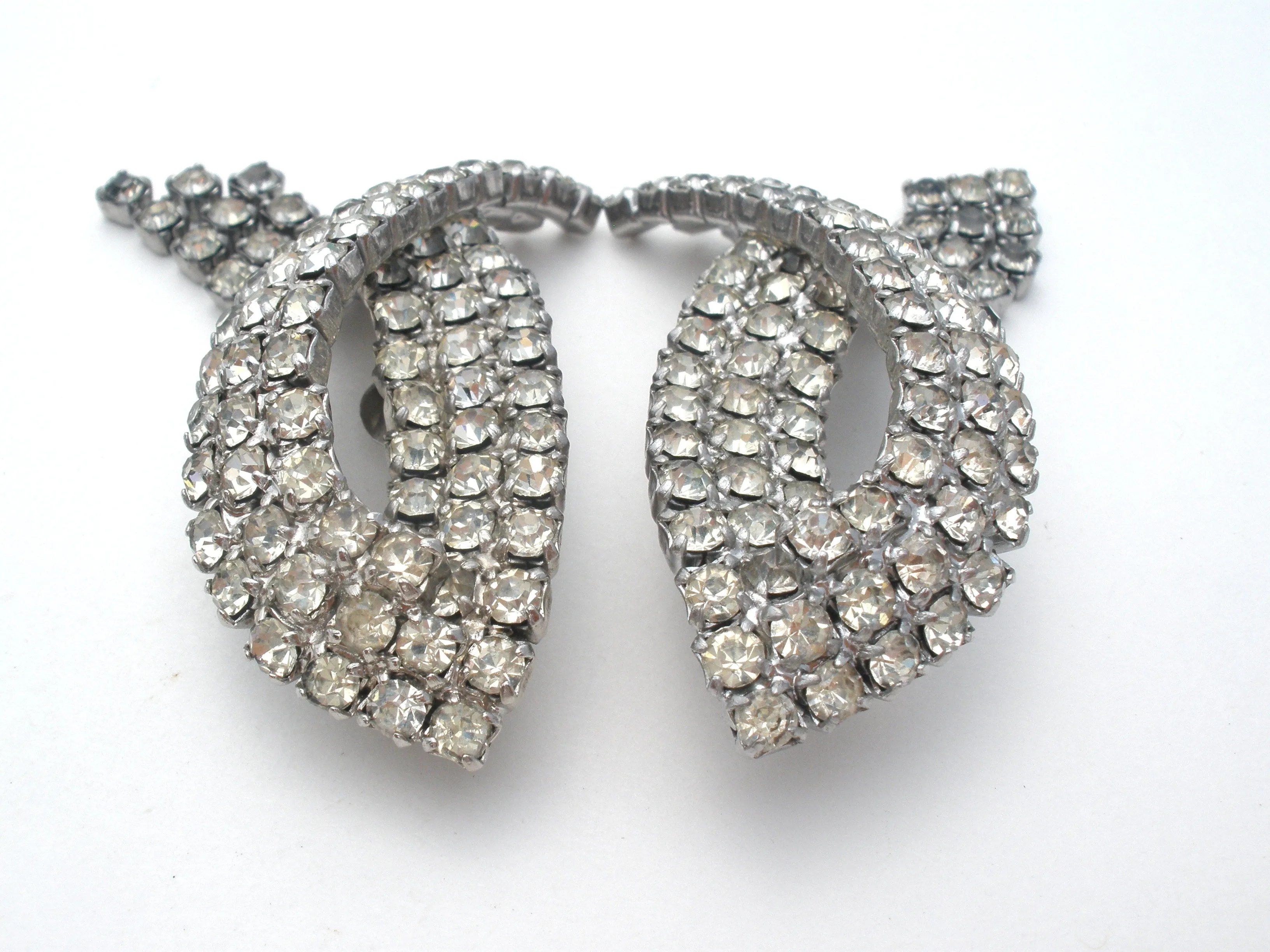 Vintage Rhinestone Shoe Clips by Musi