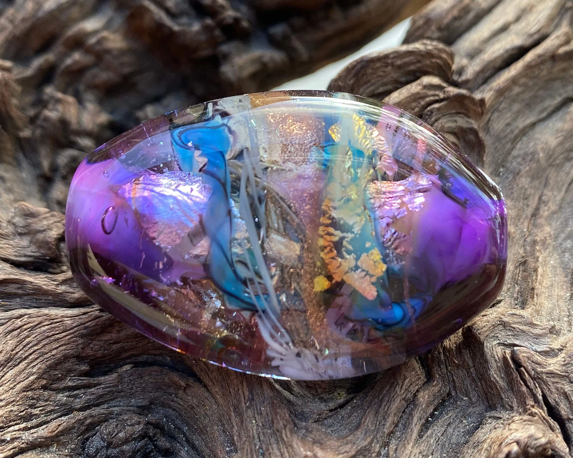 Violet Serendipity Lampwork Focal Bead SRA