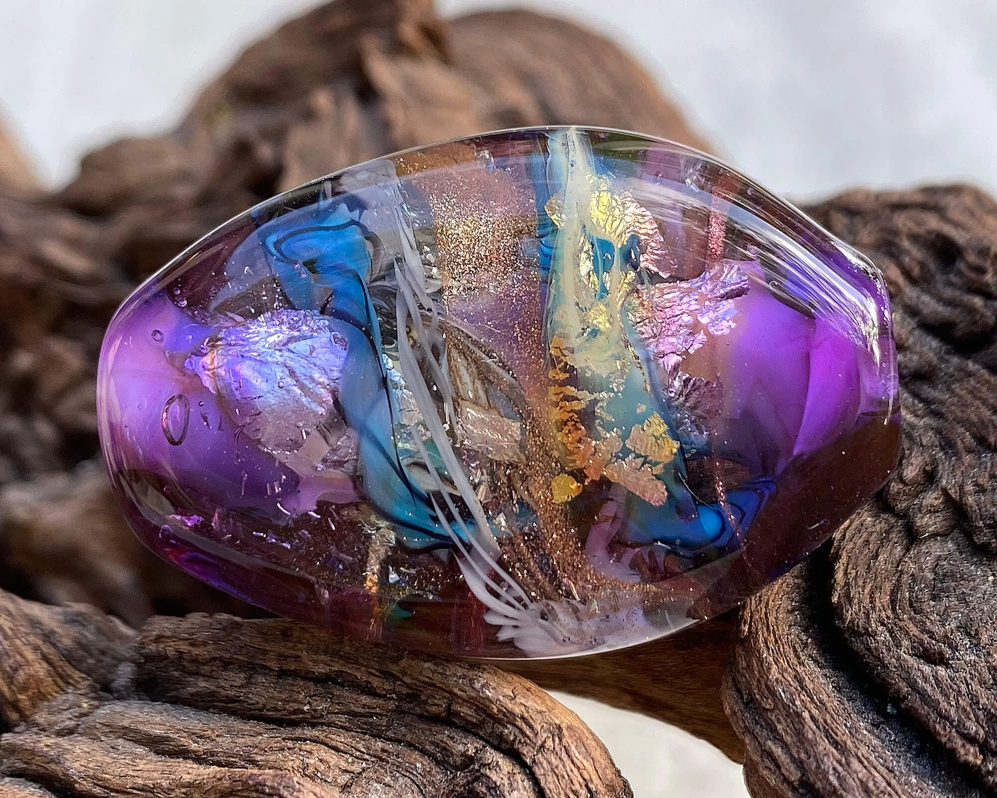 Violet Serendipity Lampwork Focal Bead SRA