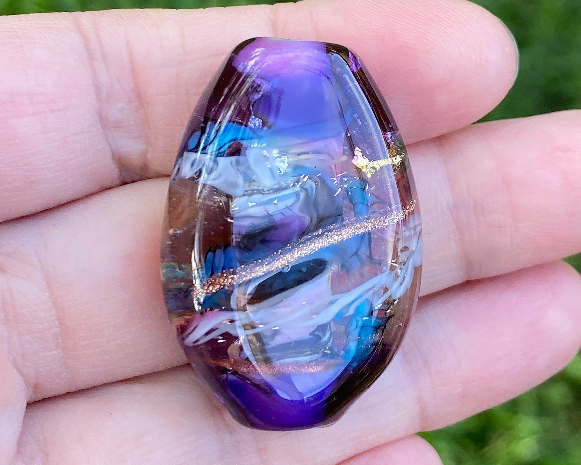 Violet Serendipity Lampwork Focal Bead SRA