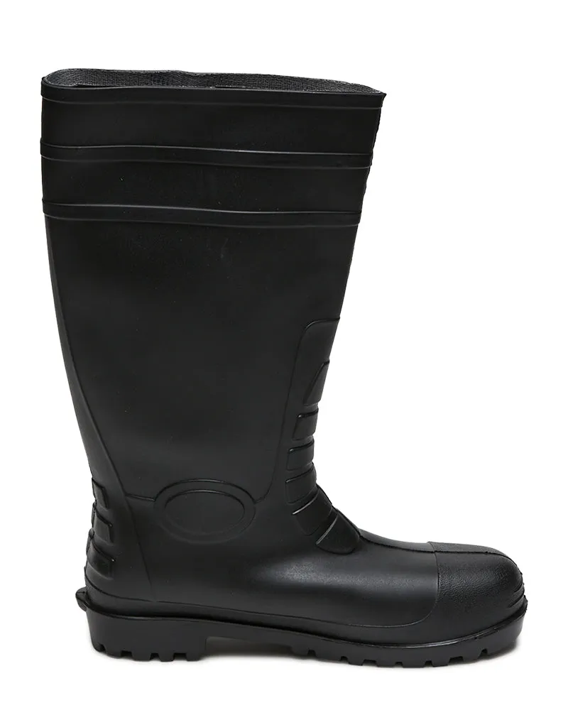 Waterproof Safety S5 Gumboot - Black