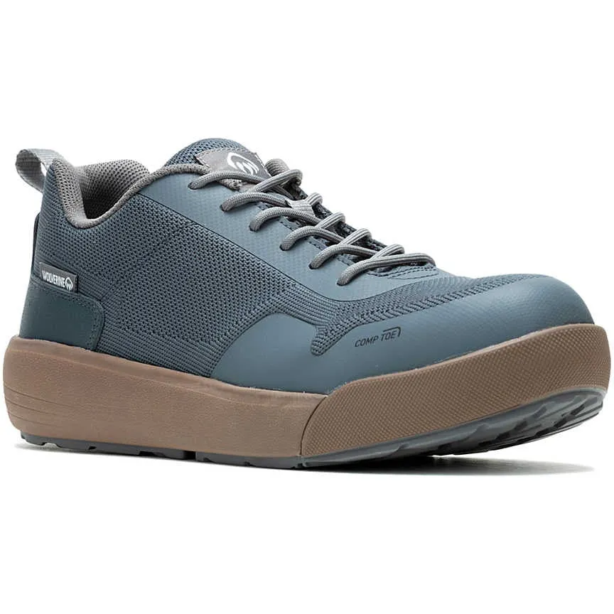 Wolverine Men's Dart Knit CT Durashocks Comp Toe Work Shoe- Slate- W241032